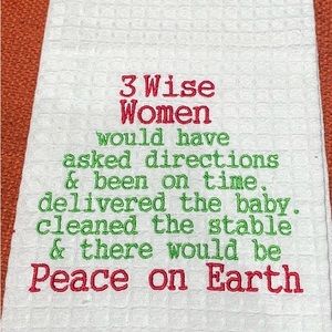 Peace on Earth Christmas Dish Towel